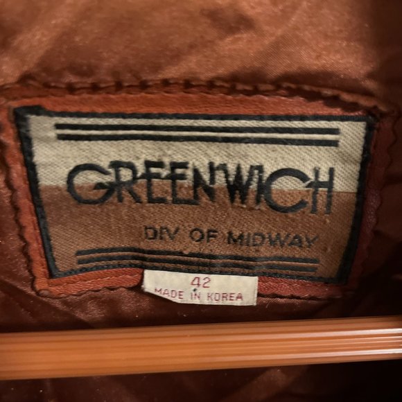 Greenwish Bomber Vintage Jacket 100% genuine leather - Picture 2 of 5